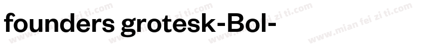 founders grotesk-Bol字体转换